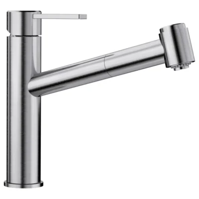 Blanco Ambis s keukenkraan rvs geborsteld diagonaal draaibaar uittrekbaar 2 standen