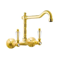 Daniel Crystal wand keukenkraan antieke uitloop Retro kristal handvat