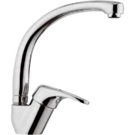 Daniel Eco eengreeps keukenkraan voordelig chroom met hoge draaibare uitloop