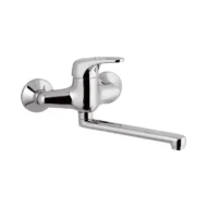 Daniel Eco keukenkraan draaibare uitloop chroom kleur wandmontage