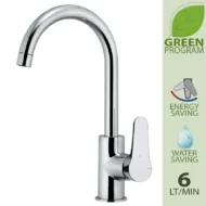 Daniel Omega Green eengats mengkraan hoge u uitloop 90° draaibaar waterbesparend