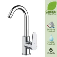Daniel Omega Green eengreepskeukenkraan korte u uitloop luxe uitvoering waterbesparend