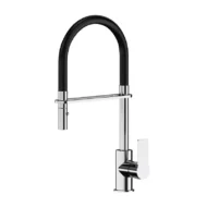 Daniel Reflex spoelkraan met flexibele slang en afneembare handdouche chroom