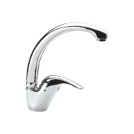 Daniel Serena keukenkraan voordelig chroom hoge uitloop 45° draaibaar