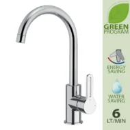 Daniel Smart Green eengats mengkraan hoge u uitloop 90° draaibaar waterbesparend