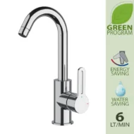 Daniel Smart Green eengreepskeukenkraan korte u uitloop 6l waterbesparende beluchter