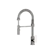 Daniel Tiara keuken spoelkraan chroom met veer en afneembare handdouche