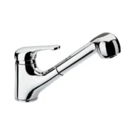 Daniel Venus eengats keukenkraan chroom met uittrekbare handdouche