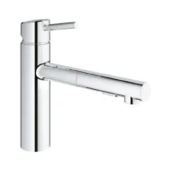 Grohe Concetto eengreeps gootsteenkraan chroom uittrekbaar 30273001