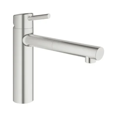 Grohe Concetto eengreeps keukenkraan supersteel 31129dc1 met hoge uitloop