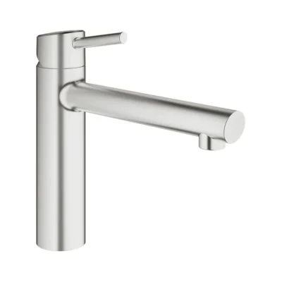 Grohe Concetto eenhendel keukenkraan supersteel 31128dc1 360° draaibaar