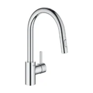 Grohe EuroSmart eengreeps keukenkraan draaibaar uitrekbaar rond 31481001