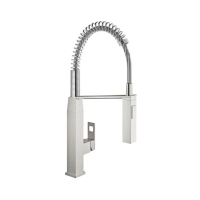 Grohe Eurocube hoge eengreeps spoelmengkraan supersteel 31395dc0 Grohe Eurocube hoge eengreeps spoelmengkraan supersteel 31395dc0