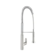 Grohe K7 eengreeps spoelkraan keuken met veer in supersteel 32950dc0