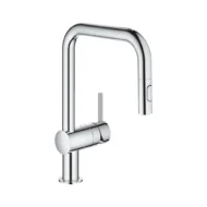 Grohe Minta eengreeps keukenkraan chroom 32322002 met uittrekbare spoelarm