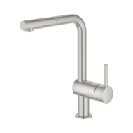 Grohe Minta eengreeps keukenkraan supersteel 30274dc0 met draaibare uitloop