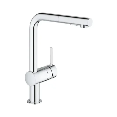 Grohe Minta keukenkraan enkele hendel 1 2 chroom uittrekbaar 30274000