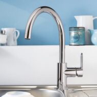 grohe bauedge eenhendel keukenmengkraan draaibaar chroom 31367000
