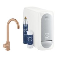 grohe blue home mono starterset draaibare rond uitloop 2 standen warm sunset geborsteld 31498dl1