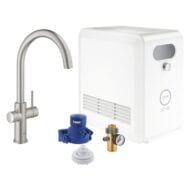 grohe blue professional c uitloop kit rond draaibaar 2 standen supersteel 31323dc2