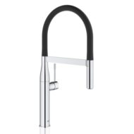 grohe essence eenhendel keukenmengkraan draaibaar chroom met mat zwart 30294000