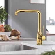 grohe essence eenhendel keukenmengkraan draaibaar cool sunrise 30269gl0