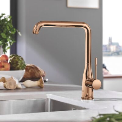 grohe essence eenhendel keukenmengkraan draaibaar warm sunset 30269da0 grohe essence eenhendel keukenmengkraan draaibaar warm sunset 30269da0