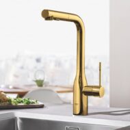 grohe essence eenhendel keukenmengkraan uittrekbaar draaibaar cool sunrise 30270gl0