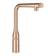 grohe essence smartcontrol keukenmengkraan draaibaar uittrekbaar 2 standen warm sunset geborsteld 31615dl0
