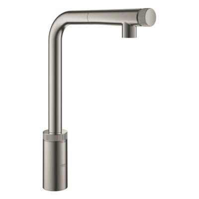 grohe minta smartcontrol draaibare uittrekbare keukenmengkraan hard graphite 31613a00 grohe minta smartcontrol draaibare uittrekbare keukenmengkraan hard graphite 31613a00