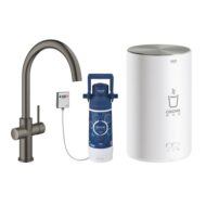 grohe red duo c uitloop kraan hard graphite geborsteld 30083al1