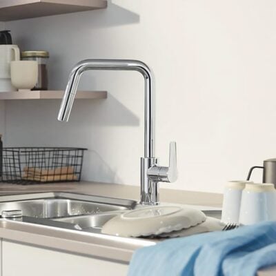 grohe start eenhendel keukenmengkraan uittrekbaar draaibaar chroom 30631000 grohe start eenhendel keukenmengkraan uittrekbaar draaibaar chroom 30631000