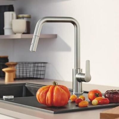 grohe start eenhendel keukenmengkraan uittrekbaar draaibaar supersteel 30631dc0 grohe start eenhendel keukenmengkraan uittrekbaar draaibaar supersteel 30631dc0