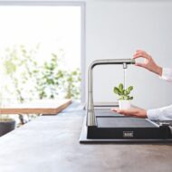 grohe zedra eenhendel keukenmengkraan uittrekbaar draaibaar supersteel 31593dc2