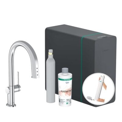 hansgrohe aqittura m91 filtersysteem 210 uittrekbare uitloop 1 straalsoort sbox starterset sodasystem chroom 76806000 hansgrohe aqittura m91 filtersysteem 210 uittrekbare uitloop 1 straalsoort sbox starterset sodasystem chroom 76806000