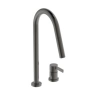 ideale standaard gusto magnetische 2 gats keukenmengkraan 2 functie handdouche rond uittrekbaar 2 standen grijs bd424a5