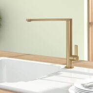 villeroy & boch finera eenhendel keukenmengkraan draaibaar goud mat 92700003