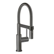 villeroy boch steel expert compact eengreeps keukenmengkraan met veer draaibaar uittrekbaar 2 standen antraciet 92730005